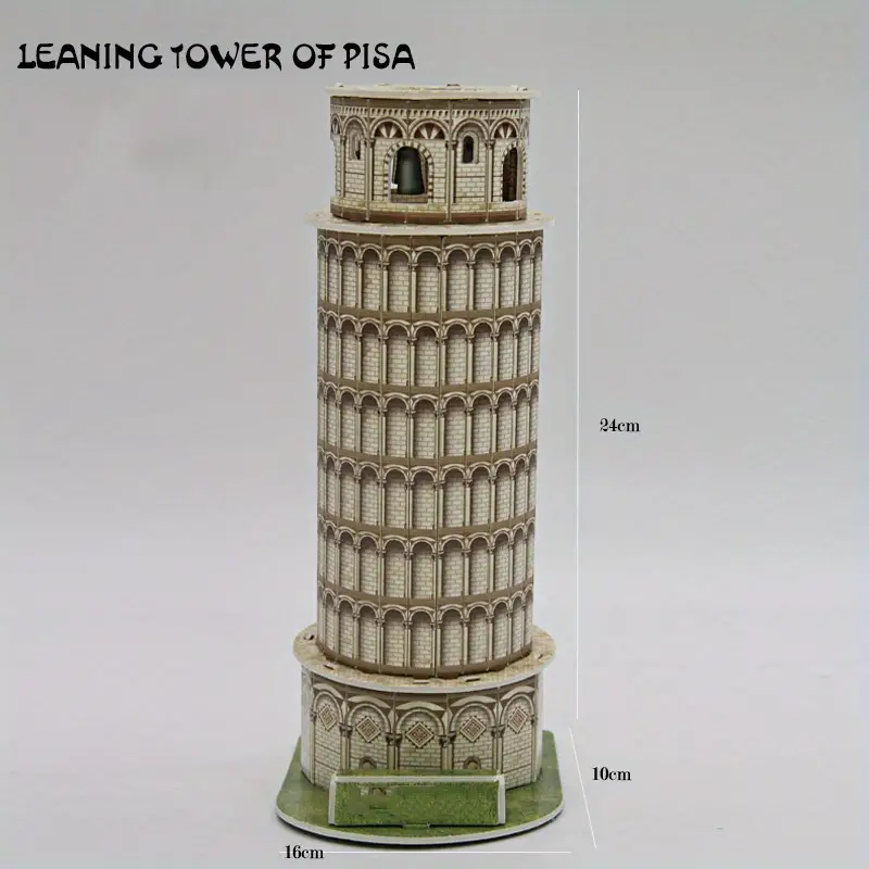 Diy Handmade Paper 3d Jigsaw Tower Puzzle Toys Building - Temu